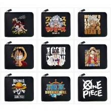 One Piece anime zipper wallet purse