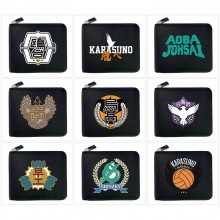 Haikyuu anime zipper wallet purse