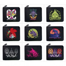 EVA anime zipper wallet purse