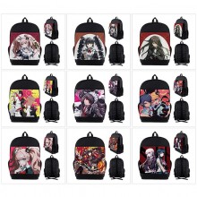 Dangan Ronpa anime nylon backpack bags