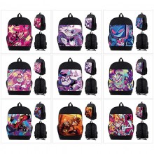 Hazbin Hotel anime nylon backpack bags