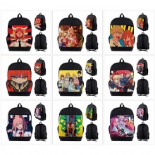 Chainsaw Man anime nylon backpack bags