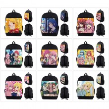Bocchi The Rock anime nylon backpack bags
