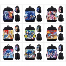 Sonic the Hedgehog anime nylon backpack bags