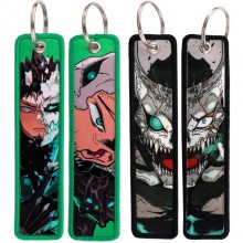 Kaiju No.8 anime Woven Label Lanyard Key chain Tag