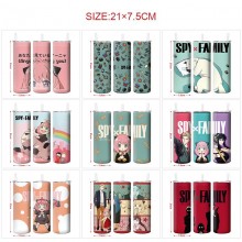SPY x FAMILY anime coffee water bottle cup with st...