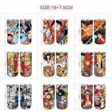 One Piece anime coffee water bottle cup with straw...