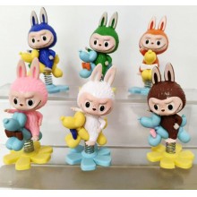 6pcs/set Labubu dinosaur anime figures(OPP bag)