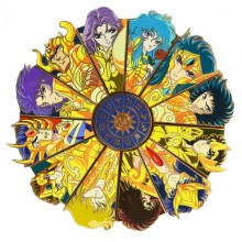 Saint Seiya Anime Alloy Enamel Pin Zodiac Signs Brooch
