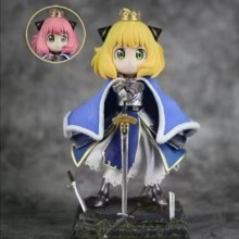 SPY x FAMILY Anya Forger cos Saber anime figure 2 heads