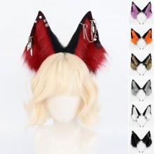 Stretchable Wolf Ear Hairband Costume Props Headwe...