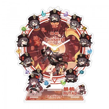 Genshin Impact game Acrylic Stand Diy Clock
