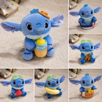 22cm The latest cool summer Stitch stuffed plush doll