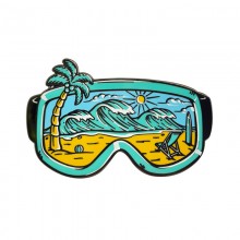 Diving Goggles and Scenery Alloy Enamel Badges Brooch Pins