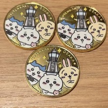 Chiikawa Souvenir Coin Collect Badge Lucky Coin De...