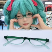 Hatsune Miku Cos Half Frame Glasses
