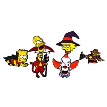 The Simpsons anime Alloy Enamel Badges Brooch Pins