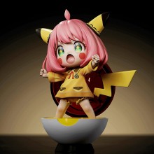 SPY x FAMILY Anya Forger Cos Pikachu 100000 Volt a...