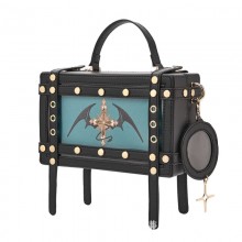 Gothic Dark Wind Hard Box Pain Handbag Lolita Shoulder Messenger Bag