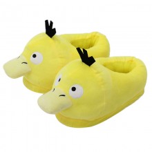 Pokemon Psyduck anime plush slippers a pair 28cm