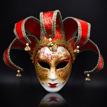 Halloween Italia Classic Jester Venice Cosplay Mas...