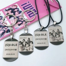 (G)I-DLE GIDLE star key chain necklace