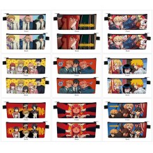 Chainsaw Man anime PU zipper pen case pencil bag