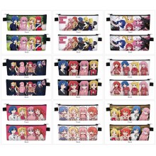 Bocchi The Rock anime PU zipper pen case pencil ba...