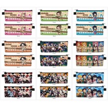 Demon Slayer anime PU zipper pen case pencil bag