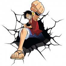 One Piece Luffy Chopper Ace anime Waterproof Car S...