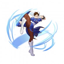Street Fighter Chun Li anime Waterproof Car Sticke...