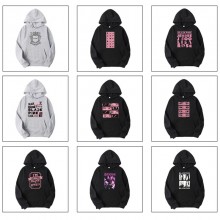 Black Pink star Long Sleeve Hoodies Sweatshirts