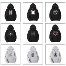 BTS BT21 star Long Sleeve Hoodies Sweatshirts
