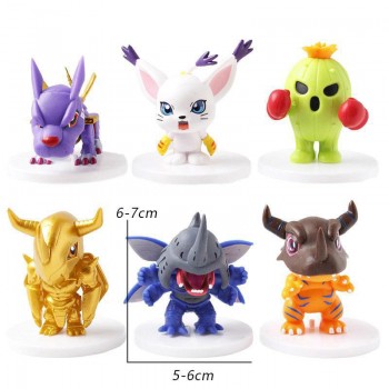 6pcs/set Digital monster Digimon Adventure anime figures(OPP bag)