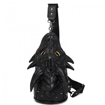 Trend 3D Dragon Head Crossbody Shoulder Bag