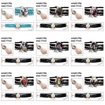 Chainsaw Man anime braided gemstone bracelet hand chain