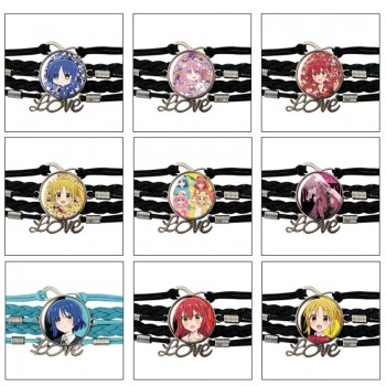 Bocchi The Rock anime braided gemstone bracelet hand chain