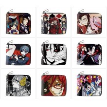 Kuroshitsuji Black Butler anime zipper wallet purse