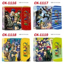 JoJo's Bizarre Adventure anime Three Fold Button W...