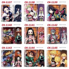 Demon Slayer anime Three Fold Button Wallet Purse
