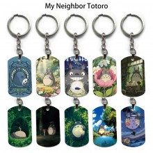 Totoro anime alloy two-sided pendant key chain key...