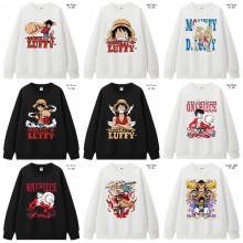 One Piece anime long sleeve round neck thick cotto...