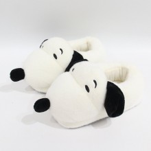 Snoopy anime plush shoes slippers a pair 28cm