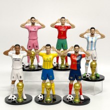 Football Messi Cristiano Ronaldo Mbappe star figur...