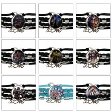 Transformers anime braided gemstone bracelet hand ...