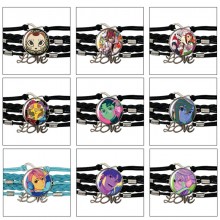 Dandadan anime braided gemstone bracelet hand chain