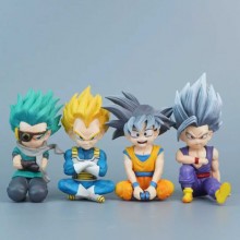 Dragon Ball Son Goku Vegeta Gohan sitting anime fi...