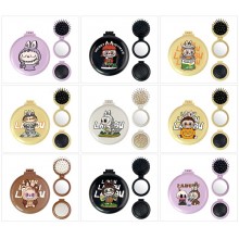 Labubu anime folding portable comb mirrorrs