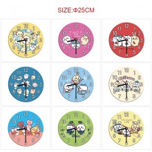 Chiikawa anime round wall clocks