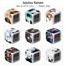 Jujutsu Kaisen anime Alarm Clock Colorful Light Display Time Week Month